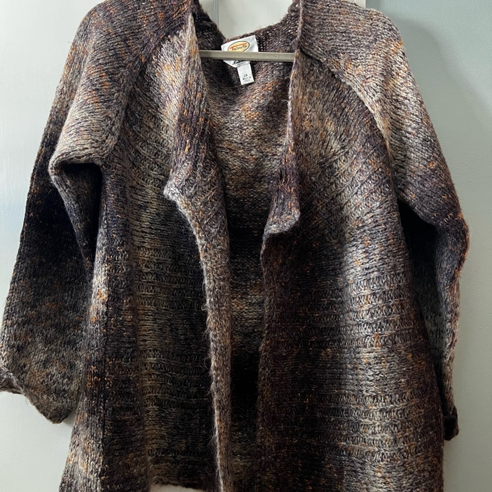 Talbots Vintage, made in Italy earth tone cardigan - Picture 3 of 8
